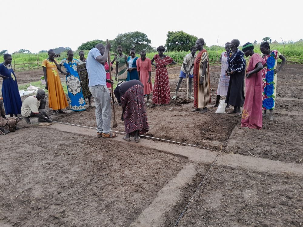 Hands-on training across the garden beds