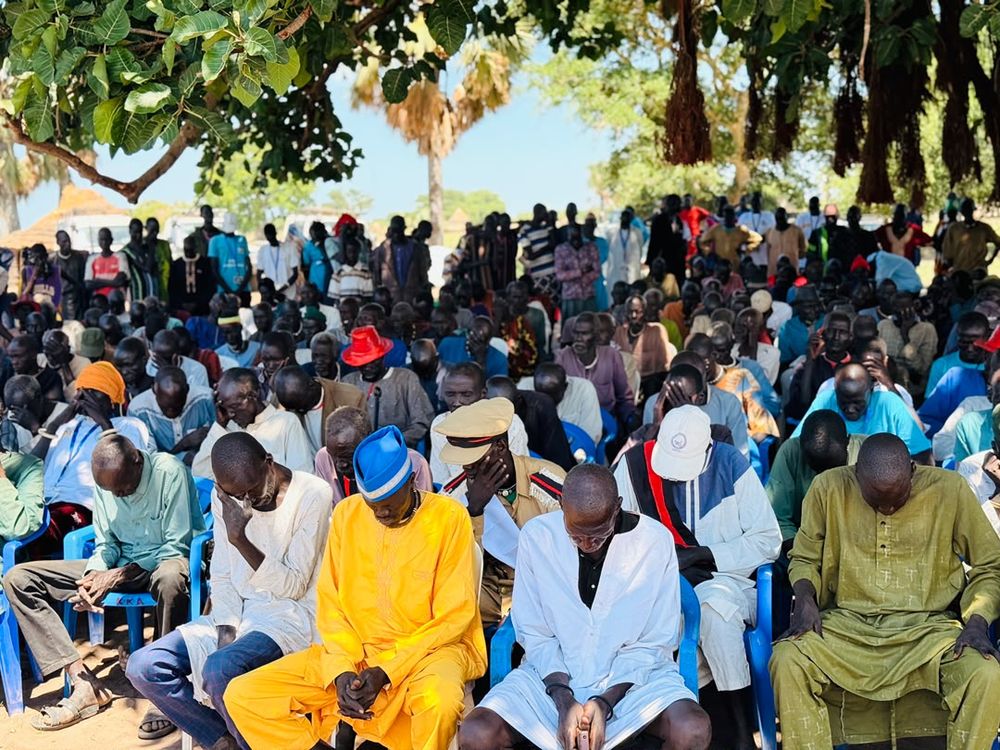 An attentive audience at a community forum