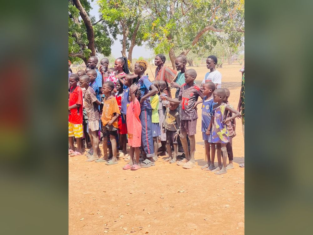 Young people at a community event